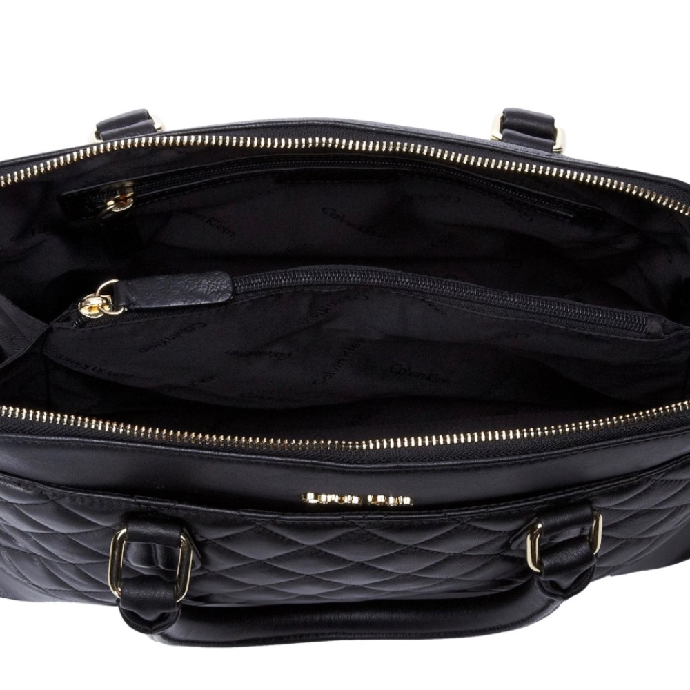 Calvin Klein Sutton Lamb Satchel Bag - Picture 5 of 16
